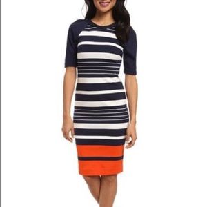 Michael Kors Striped Midi Dress NWOT!